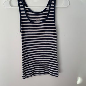 Banana Republic tank top. Striped blue and white
